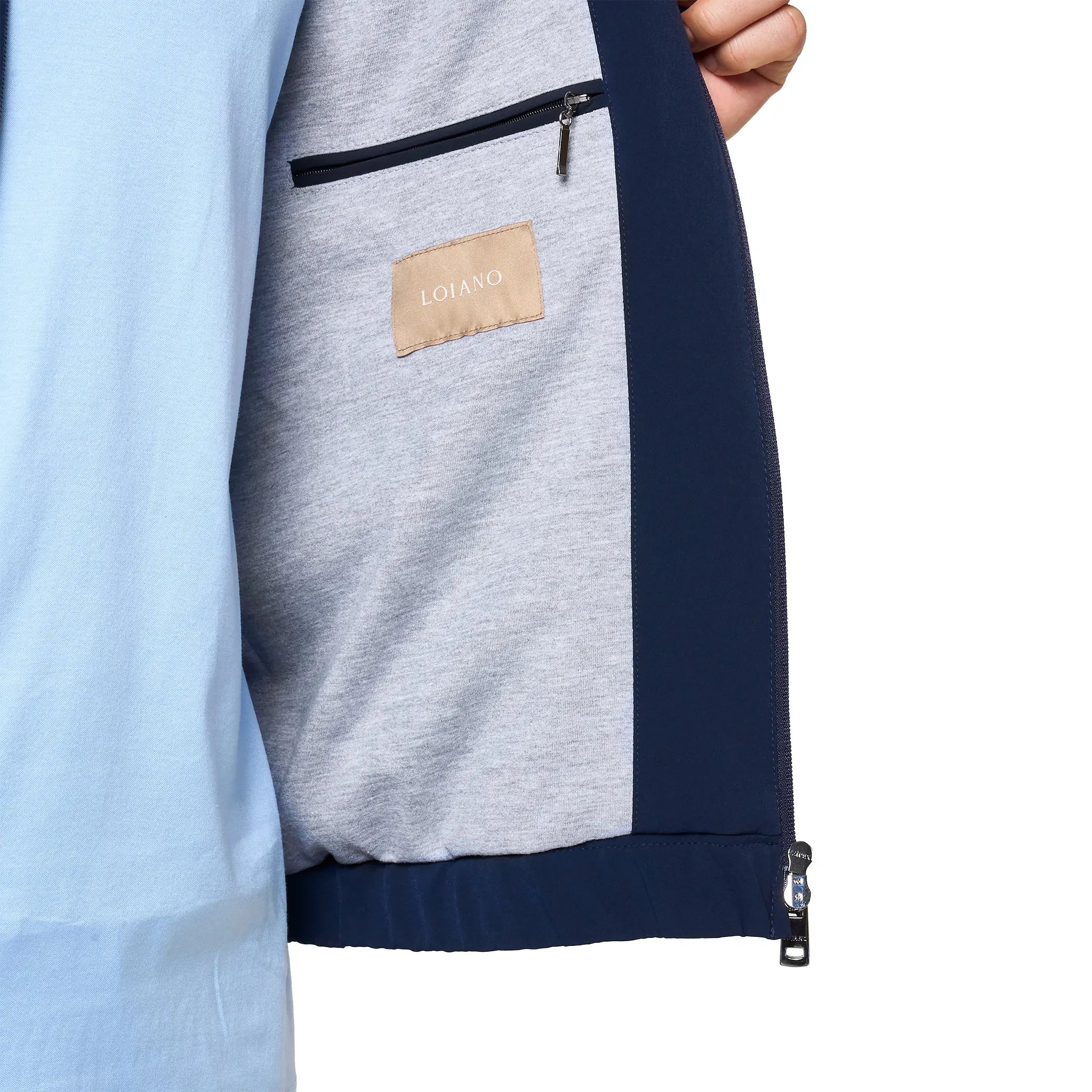 Detailed View of Loiano Tech Navy Gilet